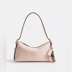 NWT Coachtopia Alter Ego Small Shoulder Bag Checkerboard Upcrafted Leather Blush